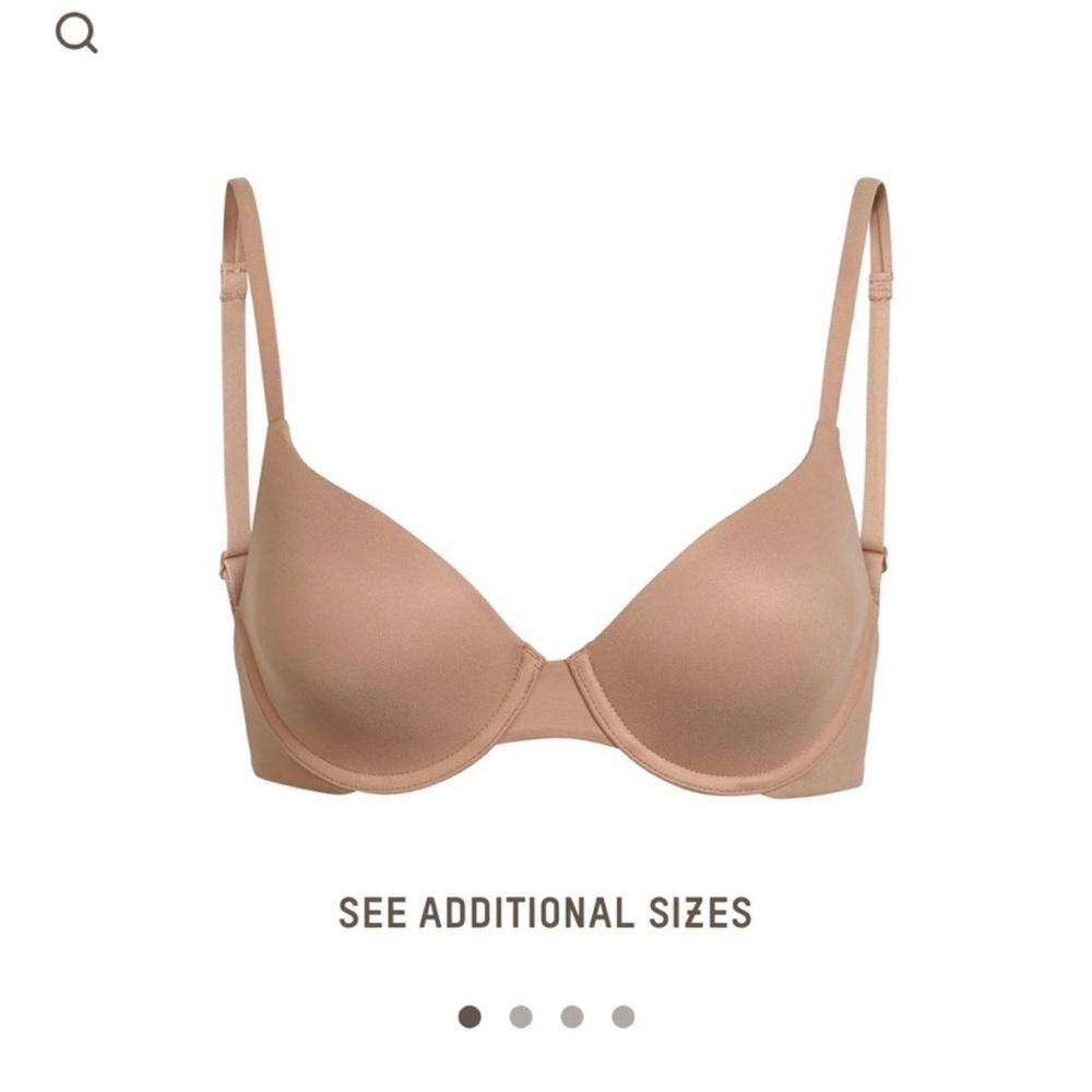 ISO*** SKIMS Fits Everybody LINED T-shirt Bra in 34 C SIENNA